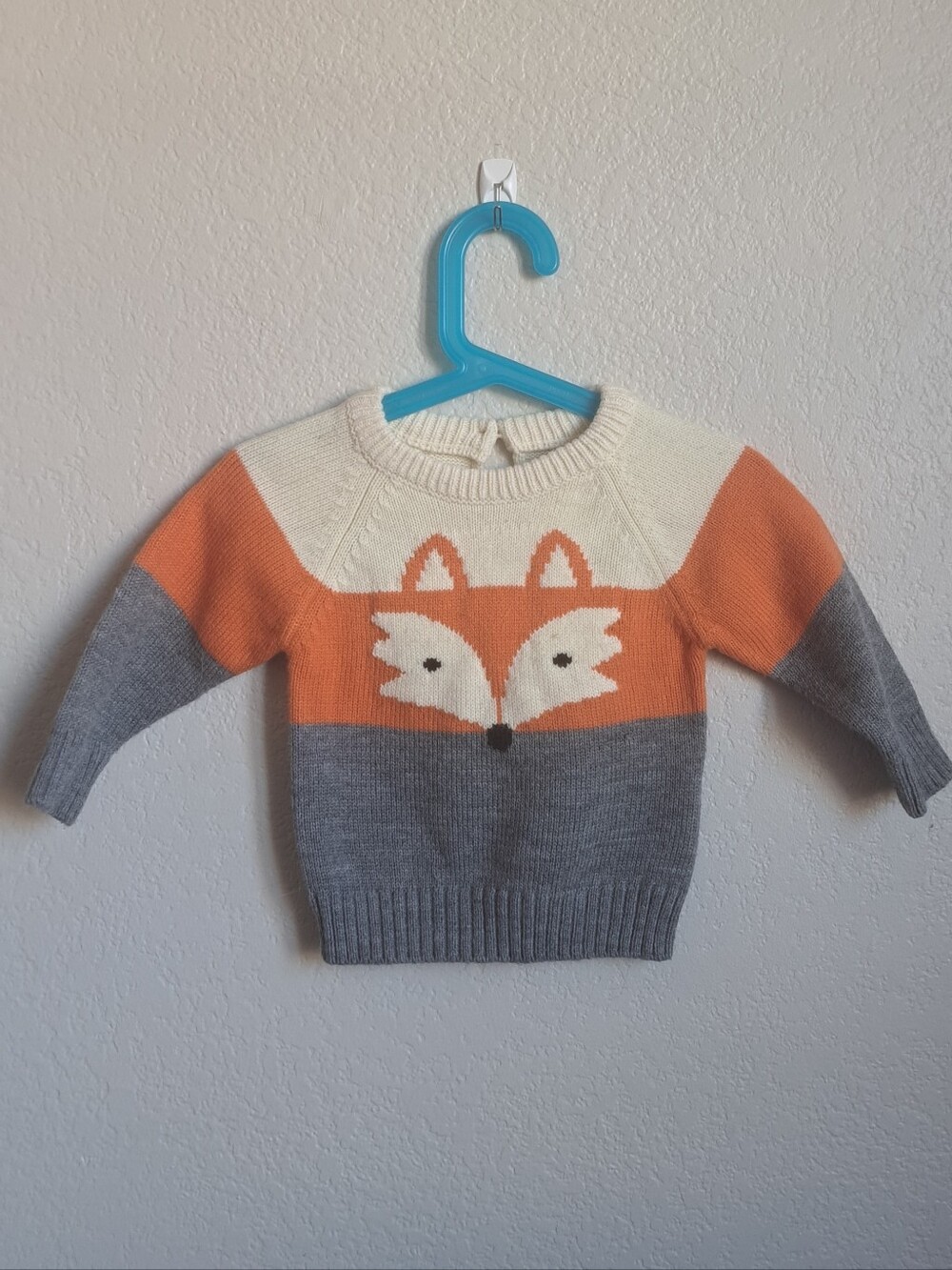 Boys Striped Fall Fox Print Swester Size 9 Months